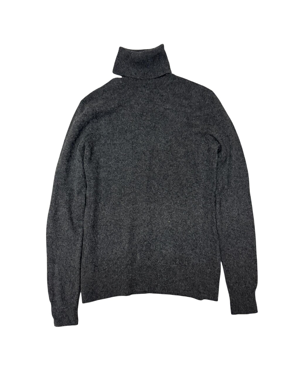 Saks Fifth Avenue Sweater Womens Medium Gray Cashmere Turtleneck Pullover
